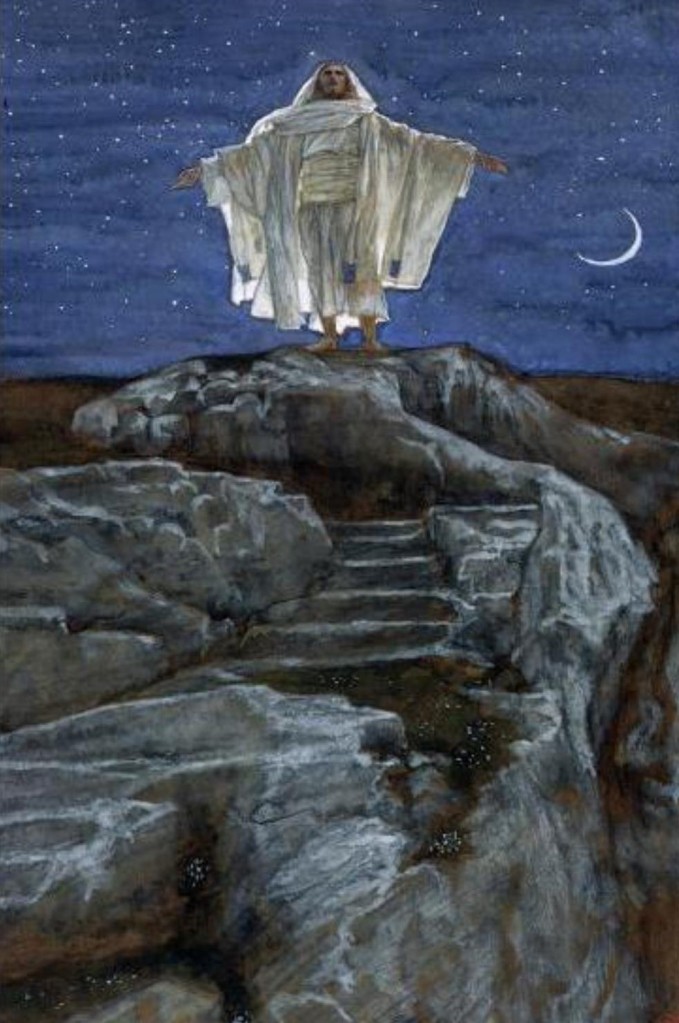 James Tissot's painting of Jesus praying